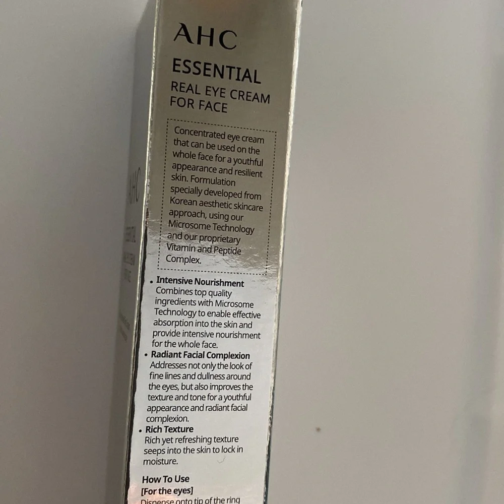 🆕 AHC ESSENTIAL Real Eye Cream 1.01 Fl Oz NIB & Sealed
